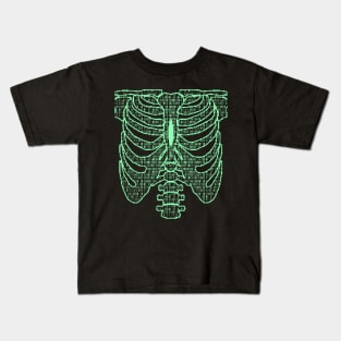 halloween skeleton ribs Kids T-Shirt